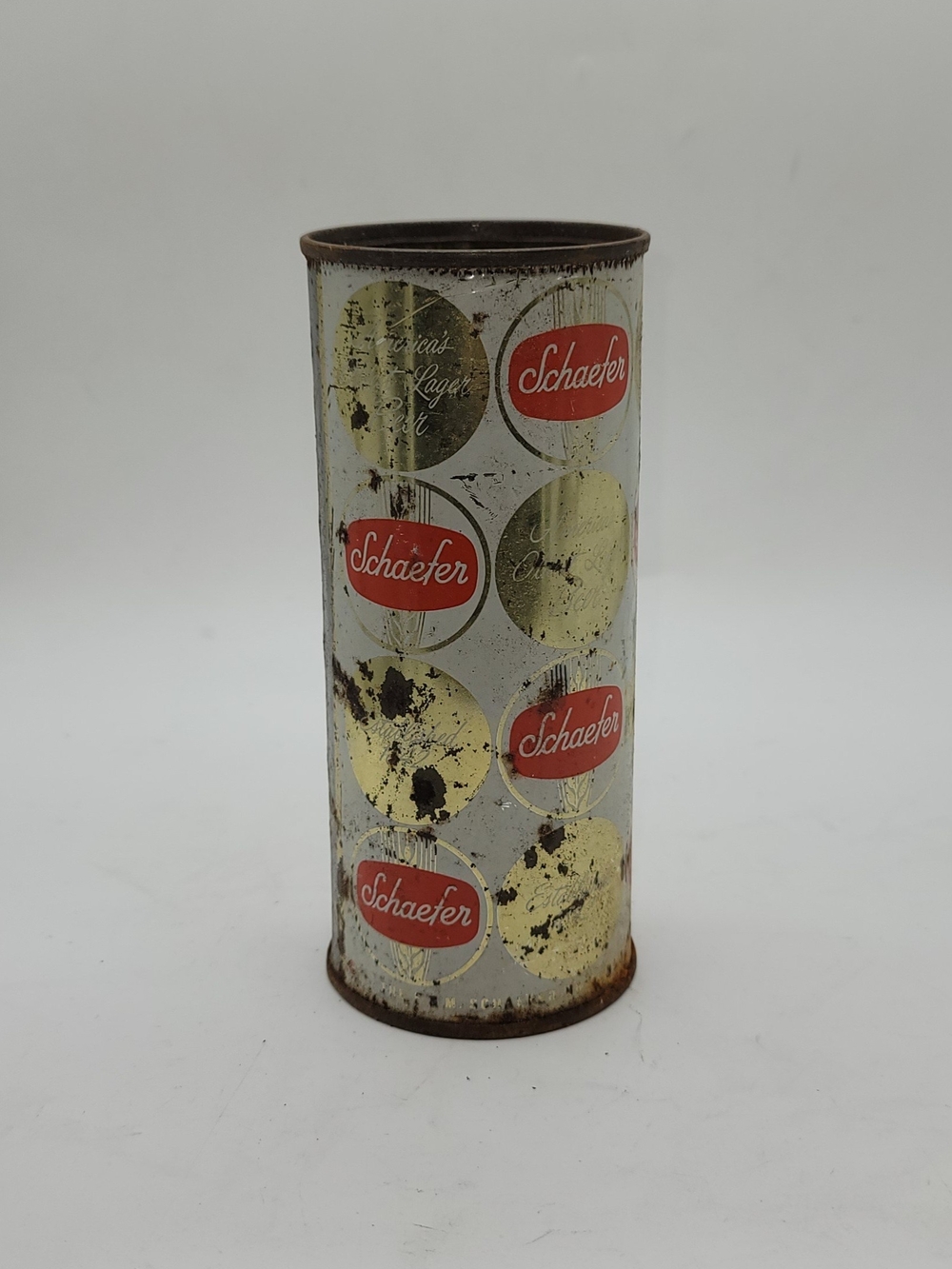 Schaefer Beer, FT TO, Empty Indoor Can